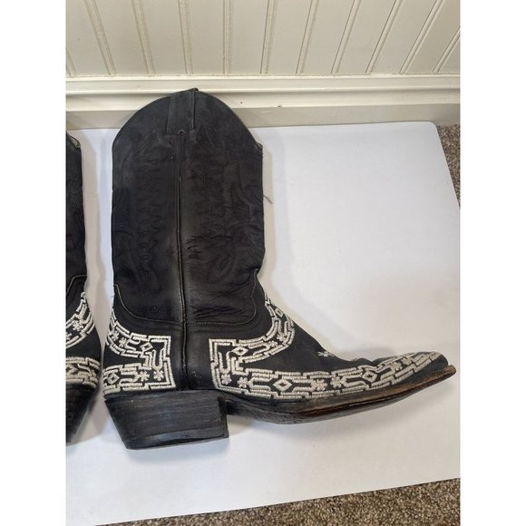 Black and White Western Boots main image 5